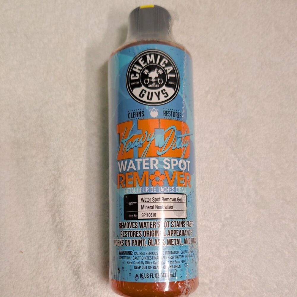 Chemical Guys, Heavy Duty Water Spot Remover Gel for Glass & Paint, 16 Oz